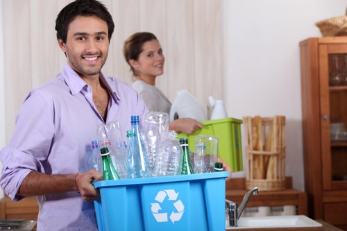 Happy homeowners after successful loft clearance